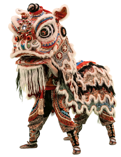 Un león de la danza tradicional cjhina la Danza del León